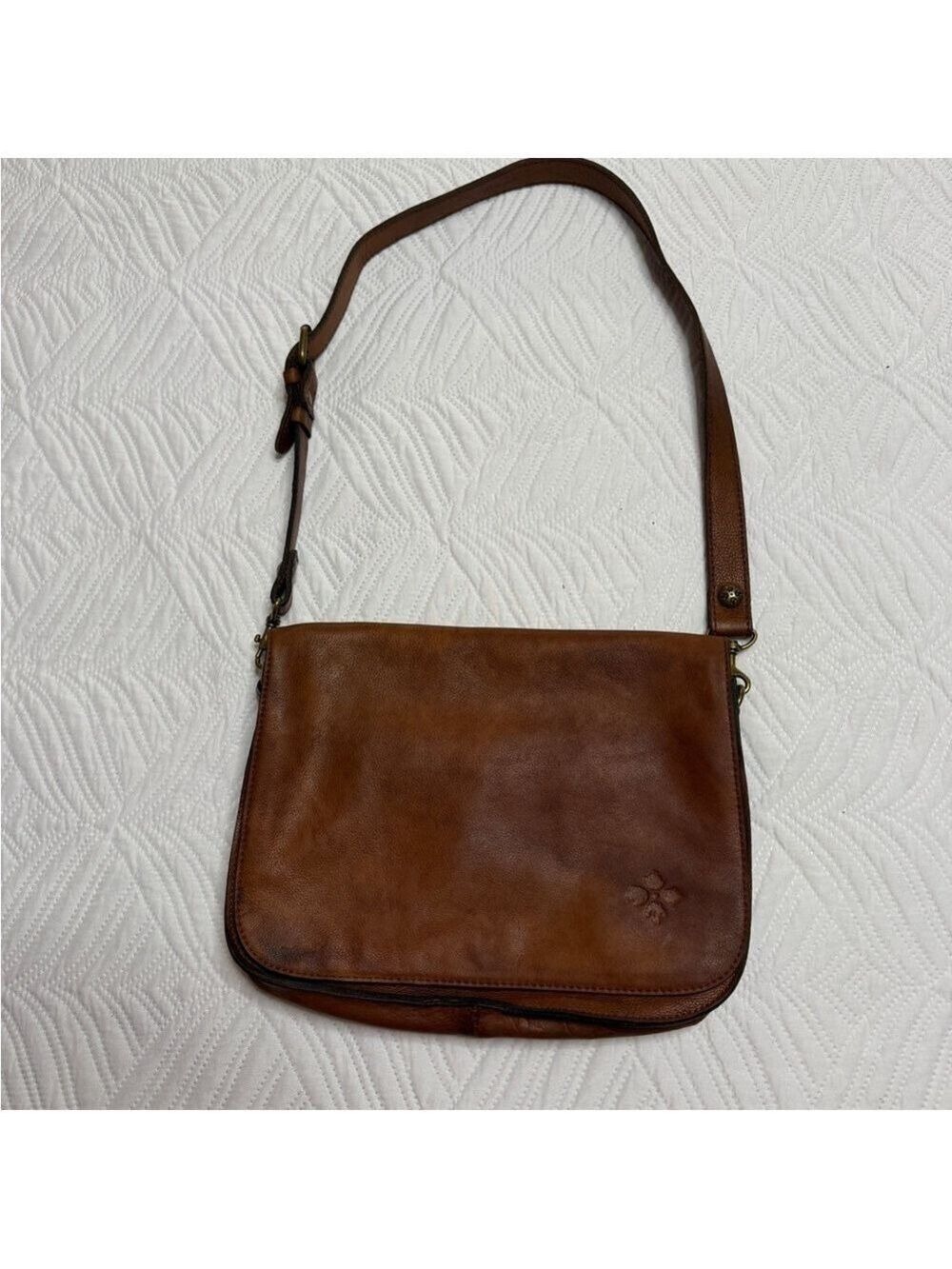 Patricia Nash Women’s Brown Leather Shoulder Bag